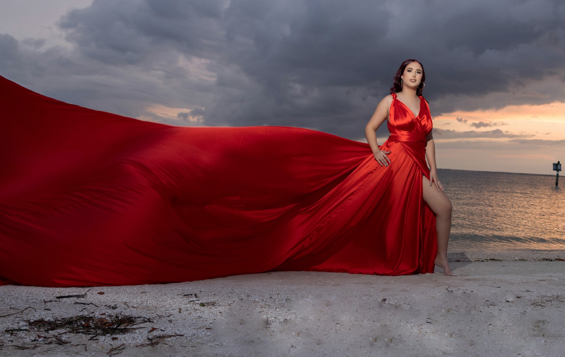 Flying dress rojo