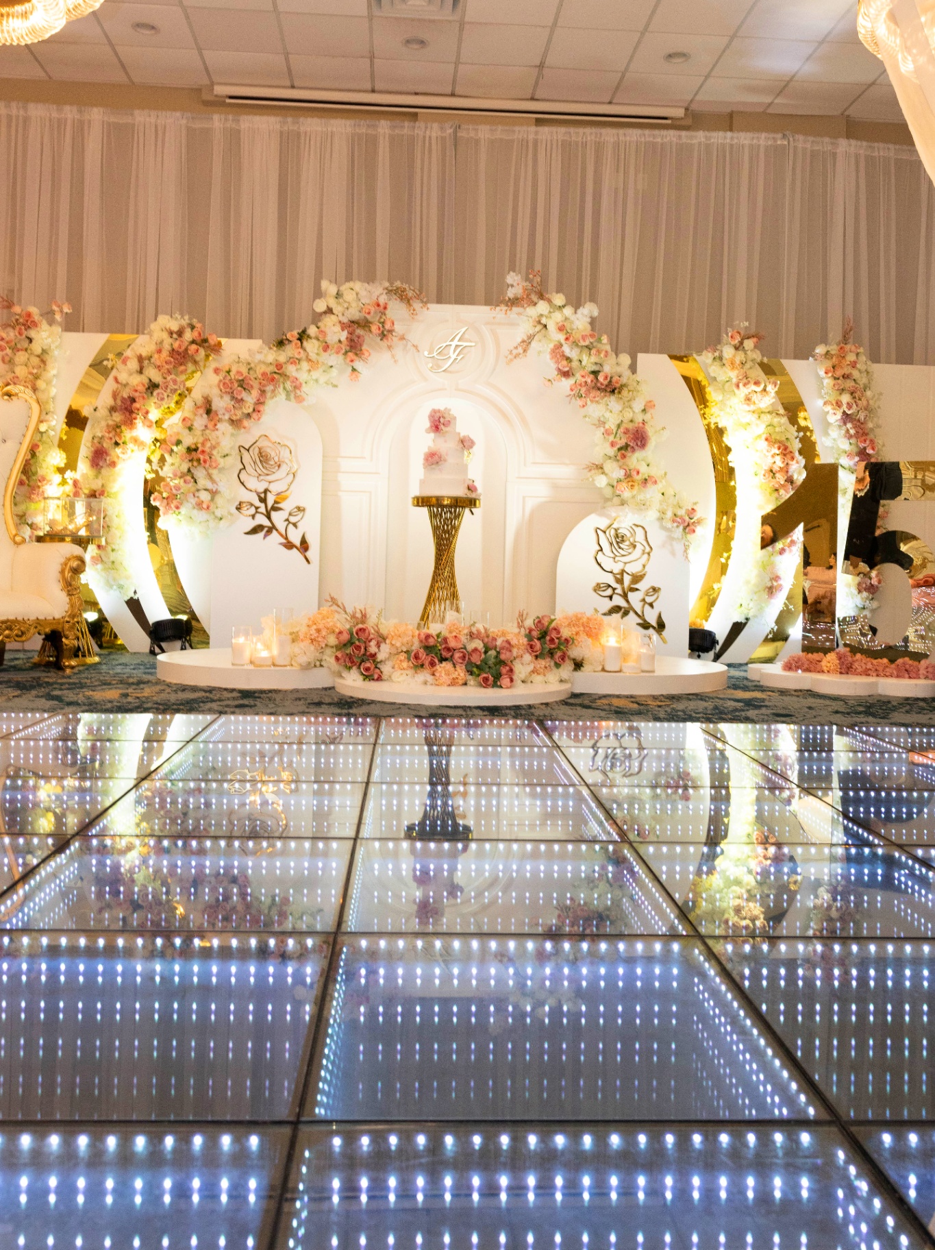 Escenario floral