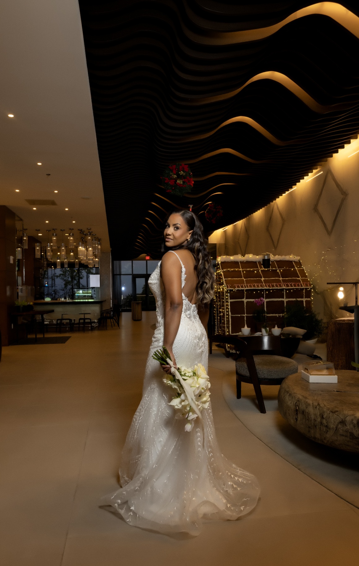 Novia en lobby