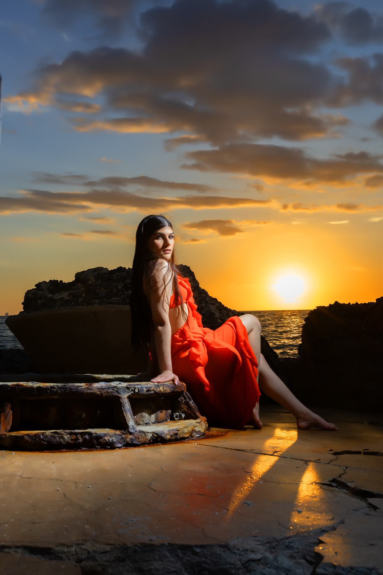 Sol en las rocas